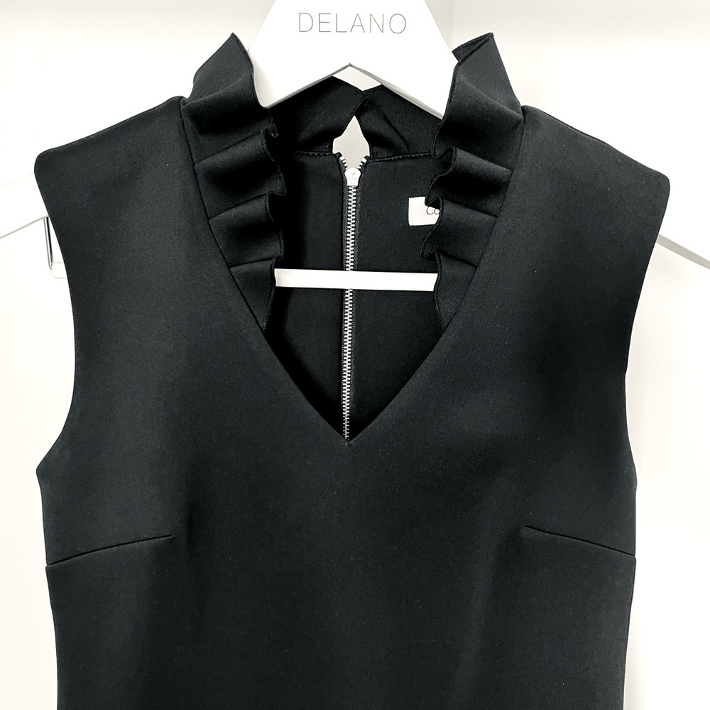 Calvin Klein Black Ruffle Dress - 6
